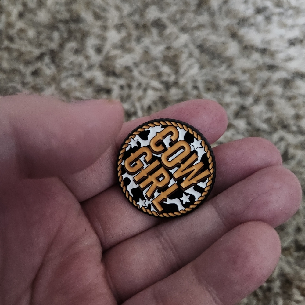 Cowgirl‎ Button Pin